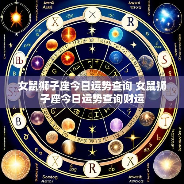 女鼠狮子座今日运势查询 女鼠狮子座今日运势查询财运