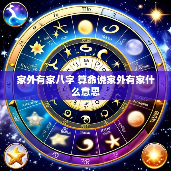 家外有家八字 算命说家外有家什么意思