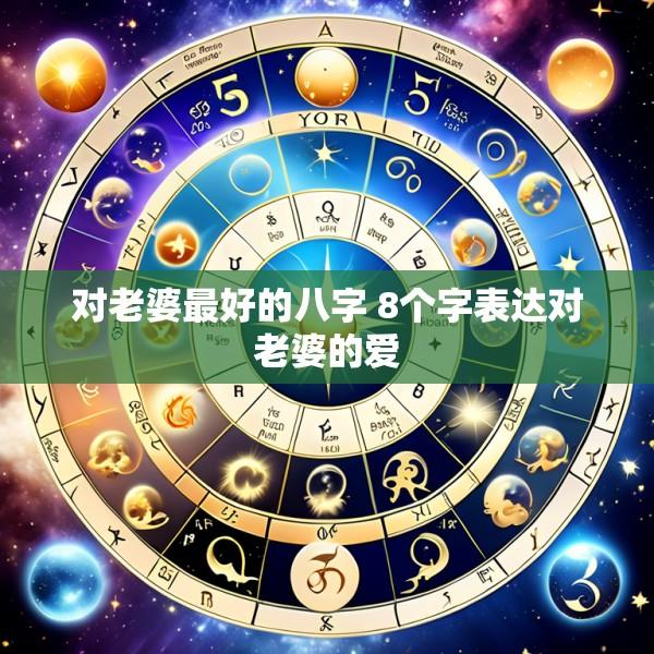 对老婆最好的八字 8个字表达对老婆的爱