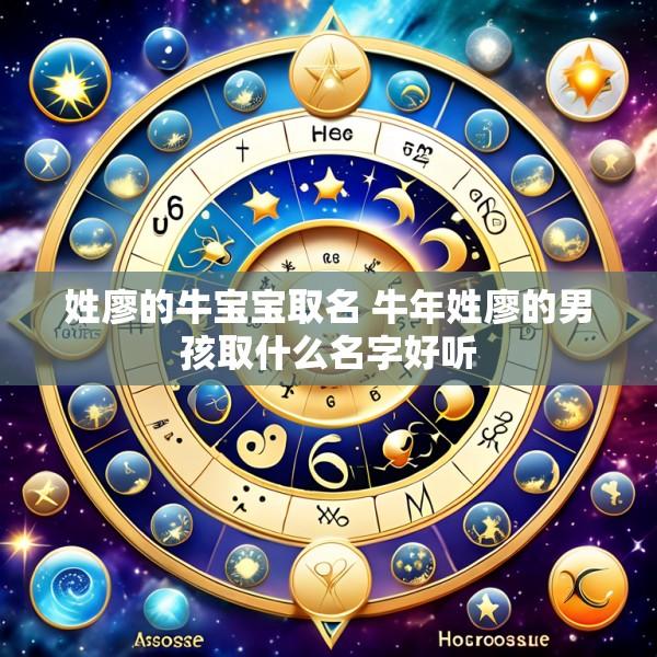 姓廖的牛宝宝取名 牛年姓廖的男孩取什么名字好听