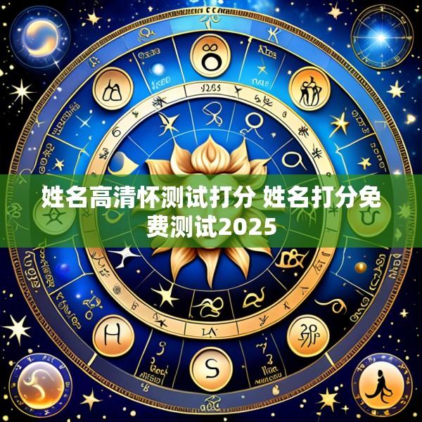 姓名高清怀测试打分 姓名打分免费测试2025