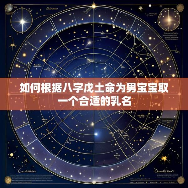 如何根据八字戊土命为男宝宝取一个合适的乳名