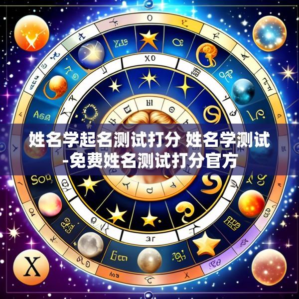 姓名学起名测试打分 姓名学测试-免费姓名测试打分官方