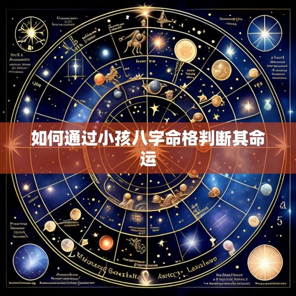 如何通过小孩八字命格判断其命运