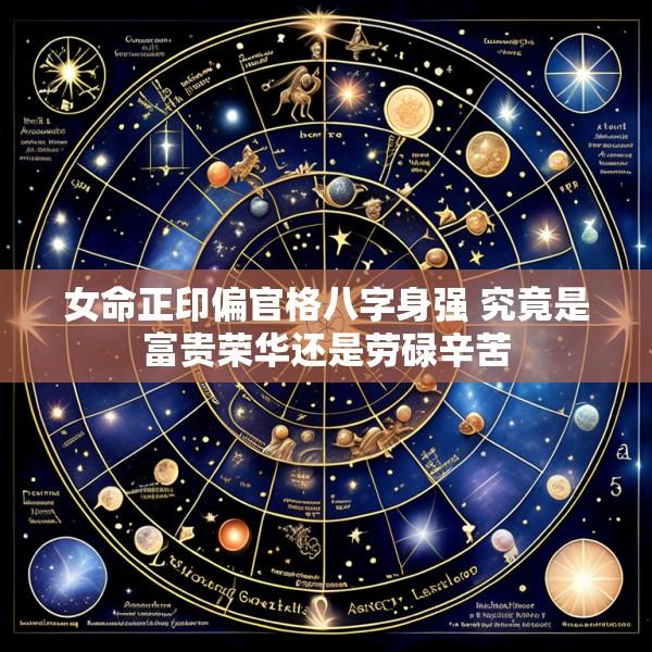 女命正印偏官格八字身强 究竟是富贵荣华还是劳碌辛苦