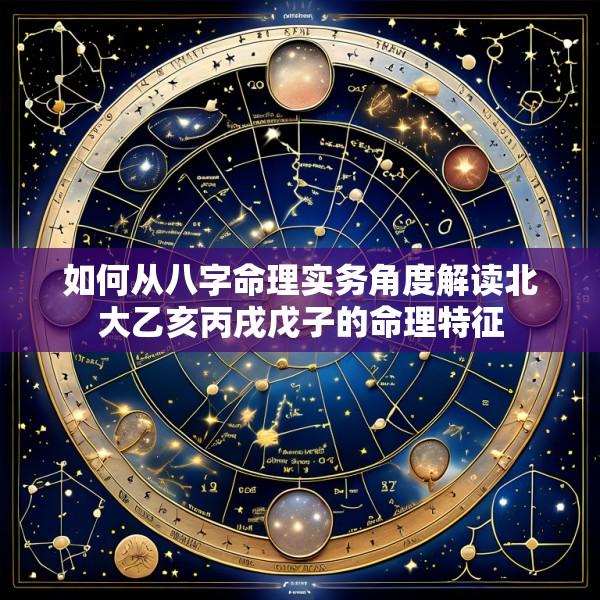 如何从八字命理实务角度解读北大乙亥丙戌戊子的命理特征