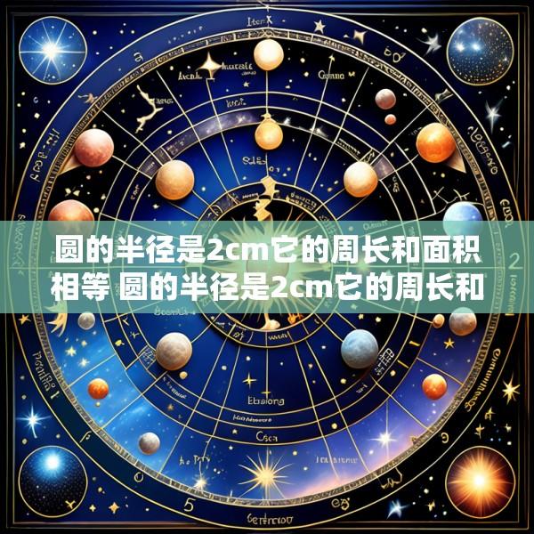 圆的半径是2cm它的周长和面积相等 圆的半径是2cm它的周长和面积相等对还是错为什么