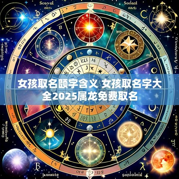 女孩取名颐字含义 女孩取名字大全2025属龙免费取名