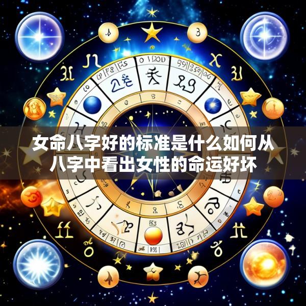 女命八字好的标准是什么如何从八字中看出女性的命运好坏