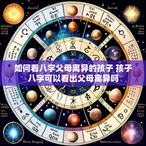 如何看八字父母离异的孩子 孩子八字可以看出父母离异吗