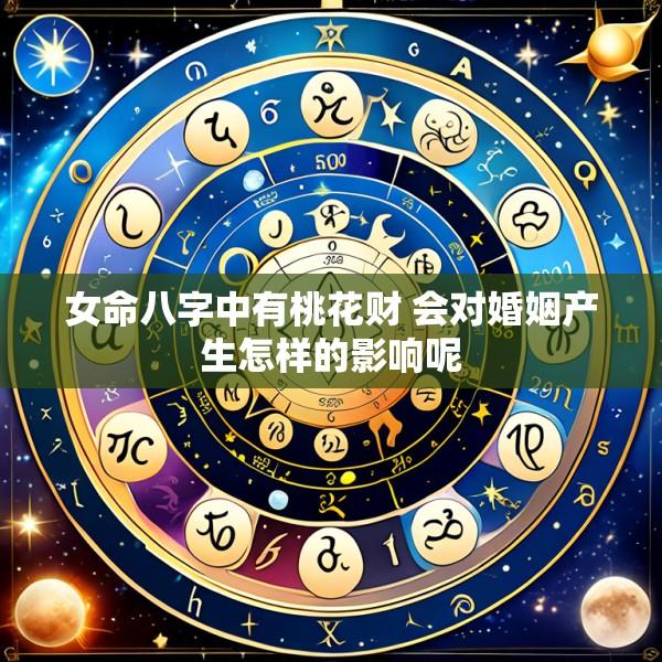 女命八字中有桃花财 会对婚姻产生怎样的影响呢