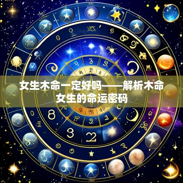 女生木命一定好吗——解析木命女生的命运密码