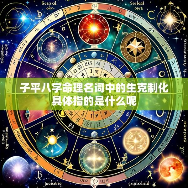 子平八字命理名词中的生克制化具体指的是什么呢