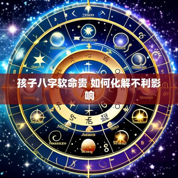 孩子八字软命贵 如何化解不利影响