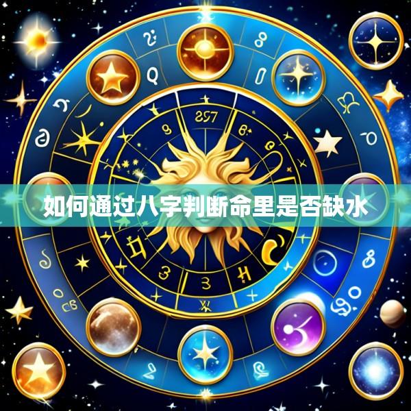 如何通过八字判断命里是否缺水