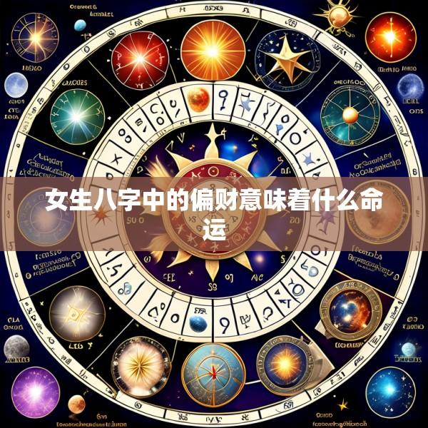 女生八字中的偏财意味着什么命运
