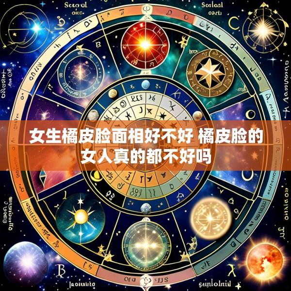 女生橘皮脸面相好不好 橘皮脸的女人真的都不好吗