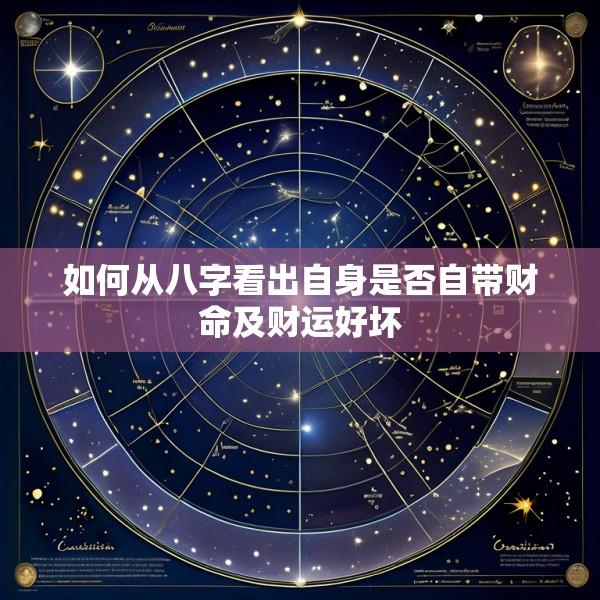 如何从八字看出自身是否自带财命及财运好坏