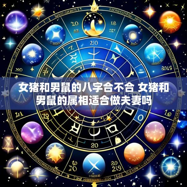 女猪和男鼠的八字合不合 女猪和男鼠的属相适合做夫妻吗