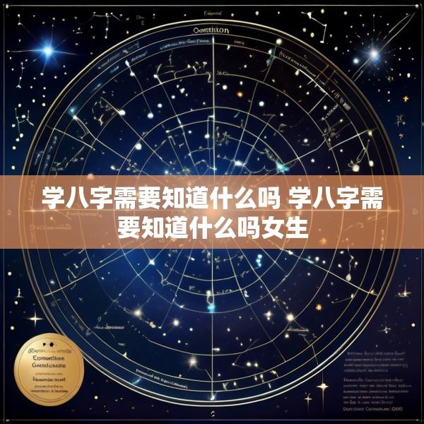 学八字需要知道什么吗 学八字需要知道什么吗女生
