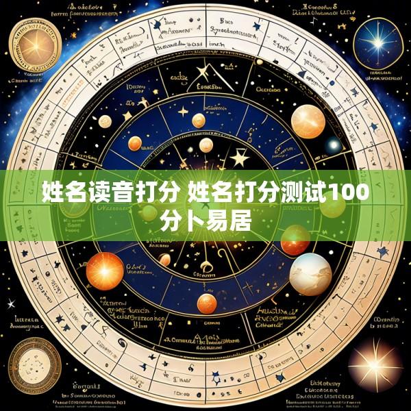 姓名读音打分 姓名打分测试100分卜易居