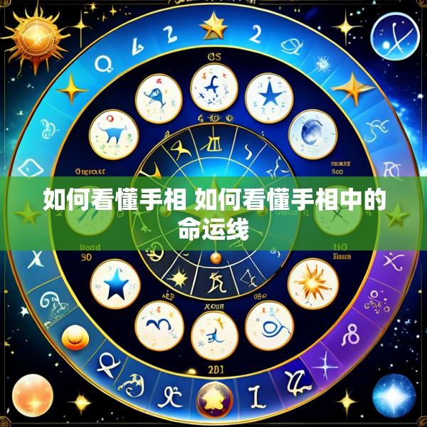 如何看懂手相 如何看懂手相中的命运线