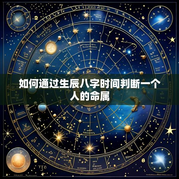 如何通过生辰八字时间判断一个人的命属