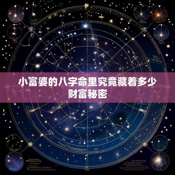 小富婆的八字命里究竟藏着多少财富秘密