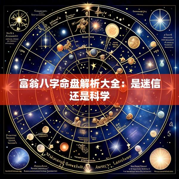 富翁八字命盘解析大全：是迷信还是科学
