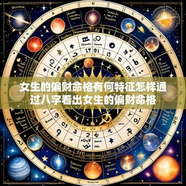女生的偏财命格有何特征怎样通过八字看出女生的偏财命格