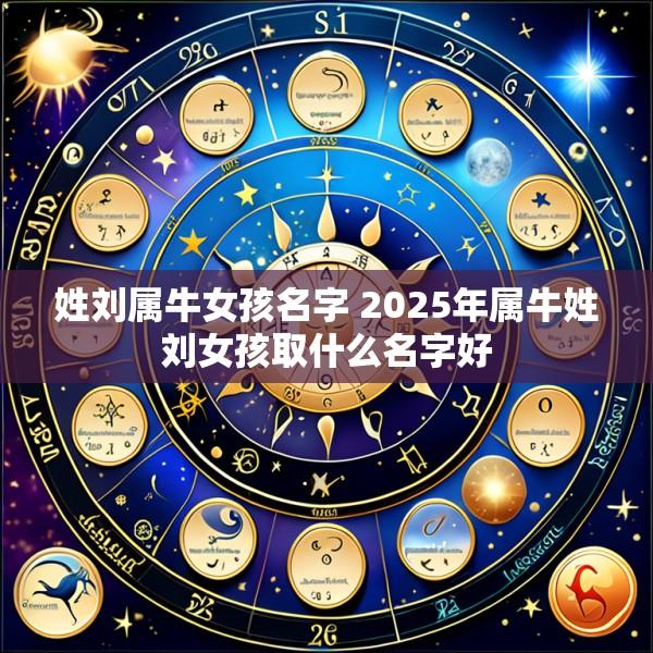 姓刘属牛女孩名字 2025年属牛姓刘女孩取什么名字好
