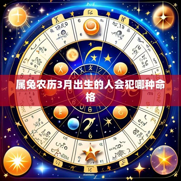 属兔农历3月出生的人会犯哪种命格