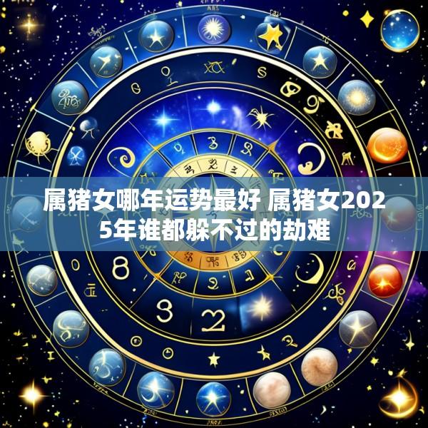属猪女哪年运势最好 属猪女2025年谁都躲不过的劫难