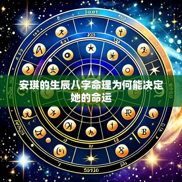 安琪的生辰八字命理为何能决定她的命运