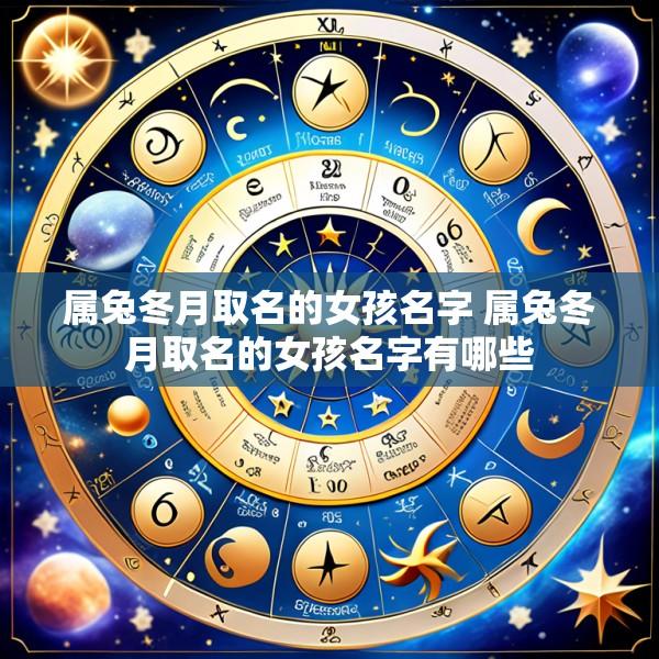 属兔冬月取名的女孩名字 属兔冬月取名的女孩名字有哪些