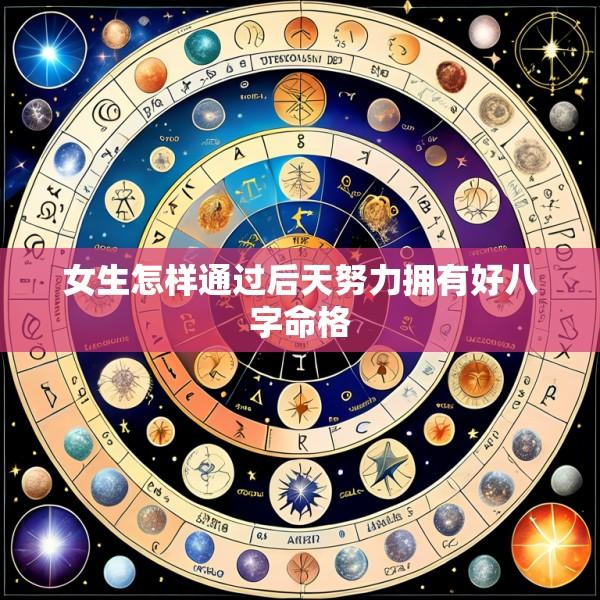 女生怎样通过后天努力拥有好八字命格