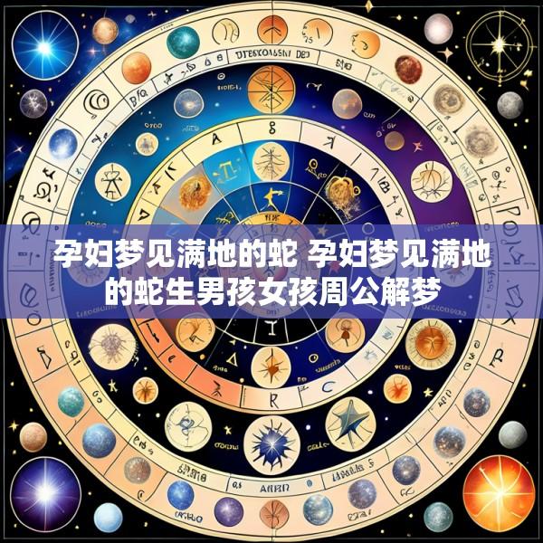 孕妇梦见满地的蛇 孕妇梦见满地的蛇生男孩女孩周公解梦