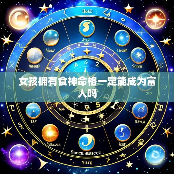 女孩拥有食神命格一定能成为富人吗
