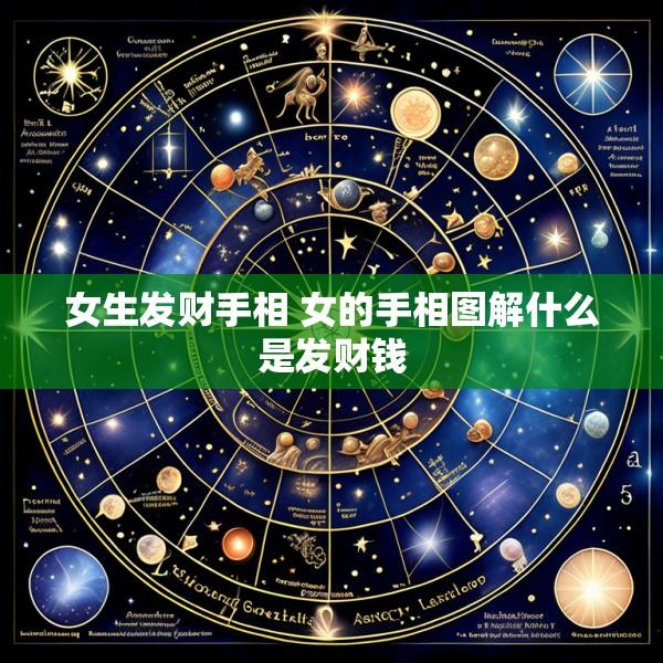女生发财手相 女的手相图解什么是发财钱
