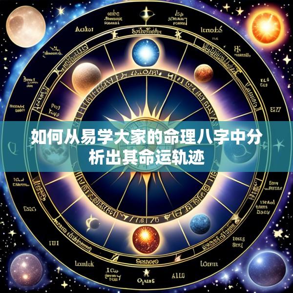 如何从易学大家的命理八字中分析出其命运轨迹