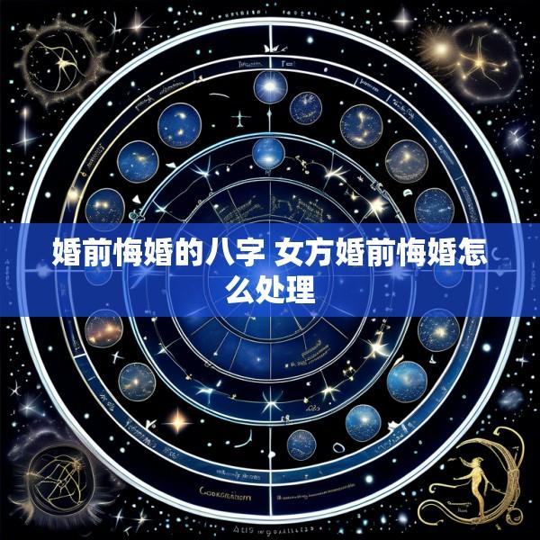 婚前悔婚的八字 女方婚前悔婚怎么处理