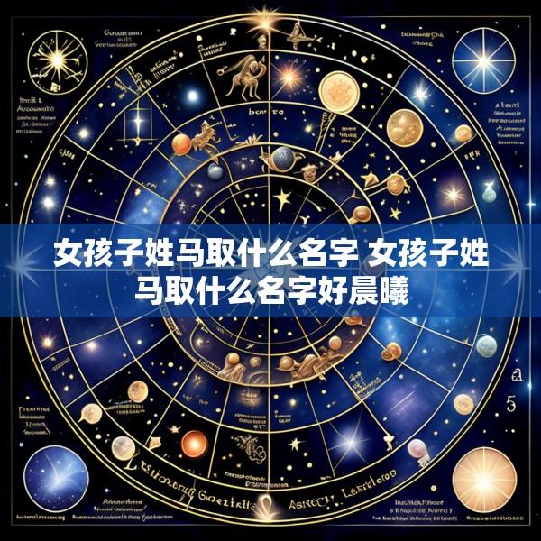 女孩子姓马取什么名字 女孩子姓马取什么名字好晨曦