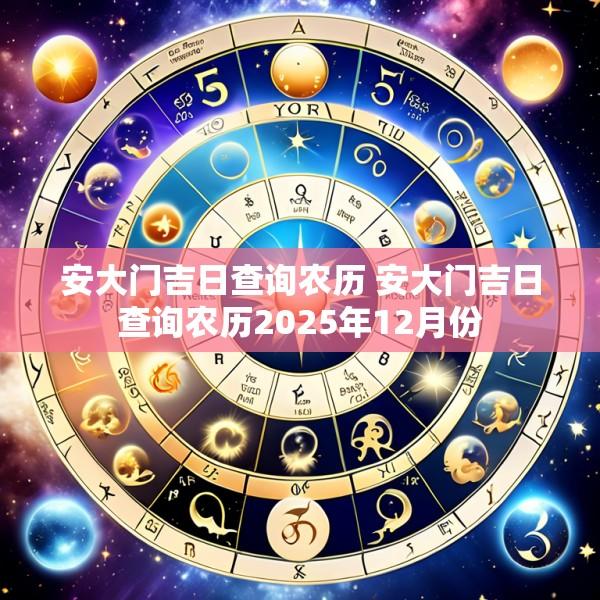 安大门吉日查询农历 安大门吉日查询农历2025年12月份