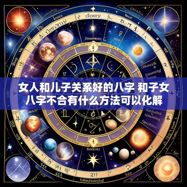 女人和儿子关系好的八字 和子女八字不合有什么方法可以化解