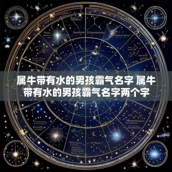 属牛带有水的男孩霸气名字 属牛带有水的男孩霸气名字两个字