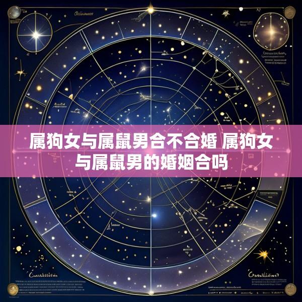属狗女与属鼠男合不合婚 属狗女与属鼠男的婚姻合吗