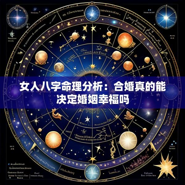女人八字命理分析：合婚真的能决定婚姻幸福吗