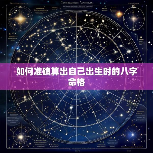 如何准确算出自己出生时的八字命格