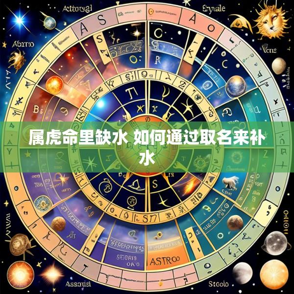 属虎命里缺水 如何通过取名来补水