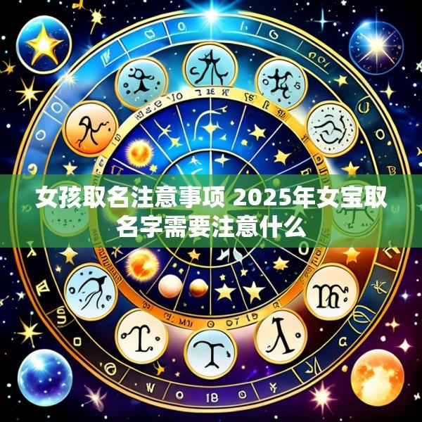 女孩取名注意事项 2025年女宝取名字需要注意什么